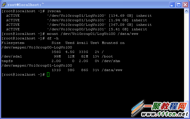 CentOS6йlvm