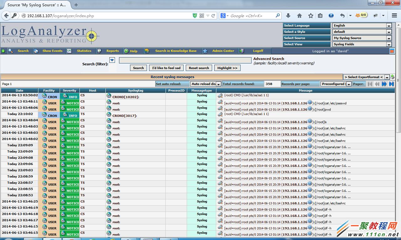 Rsyslog+LogAnalyzer+MySQLCentOS 6.5ϴ־