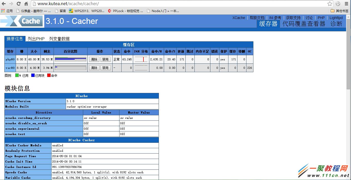 control your php cache by xcache