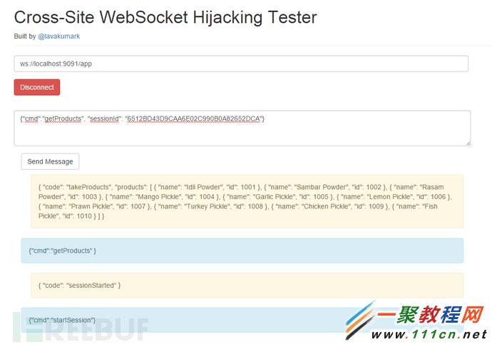 WebSocketվٳȫƿsession