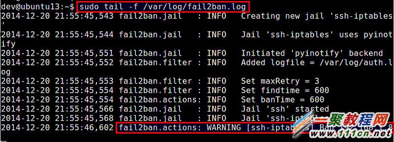 ʹ fail2ban  SSH ıƽ⹥Apache