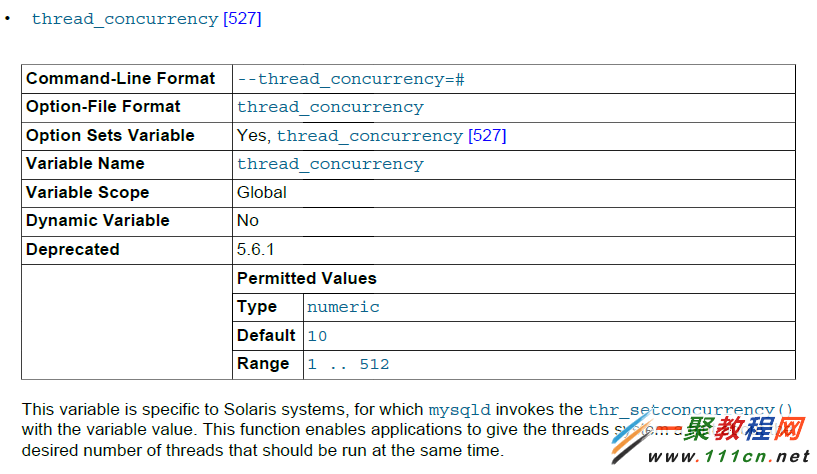 mysqlthread_concurrency